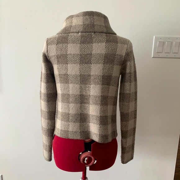 ELLEN TRACY FUNNEL NECK SWEATER JACKET - Picture 4 of 7